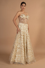 Beige Corset Gown3 video